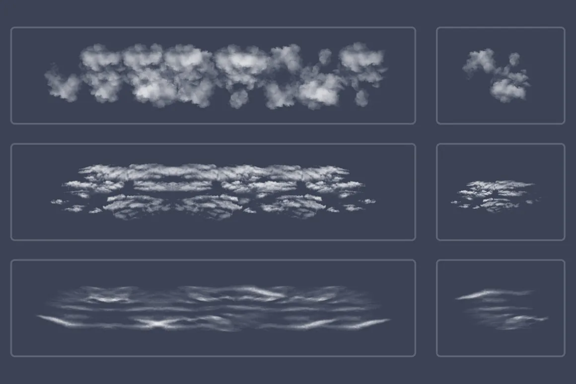 Photoshop Cloud Brushes V3