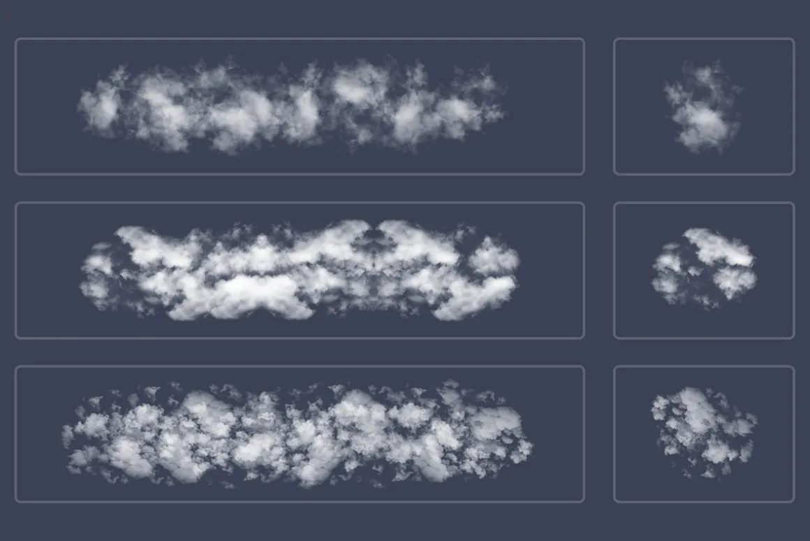 Photoshop Cloud Brushes V3