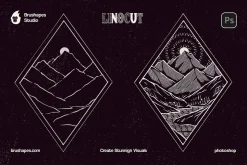 Photoshop Craftsman Linocut Brushes