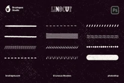 Photoshop Craftsman Linocut Brushes