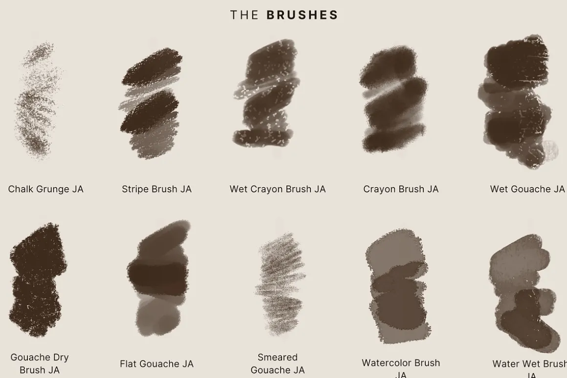 20 Photoshop Mix Media Brushes