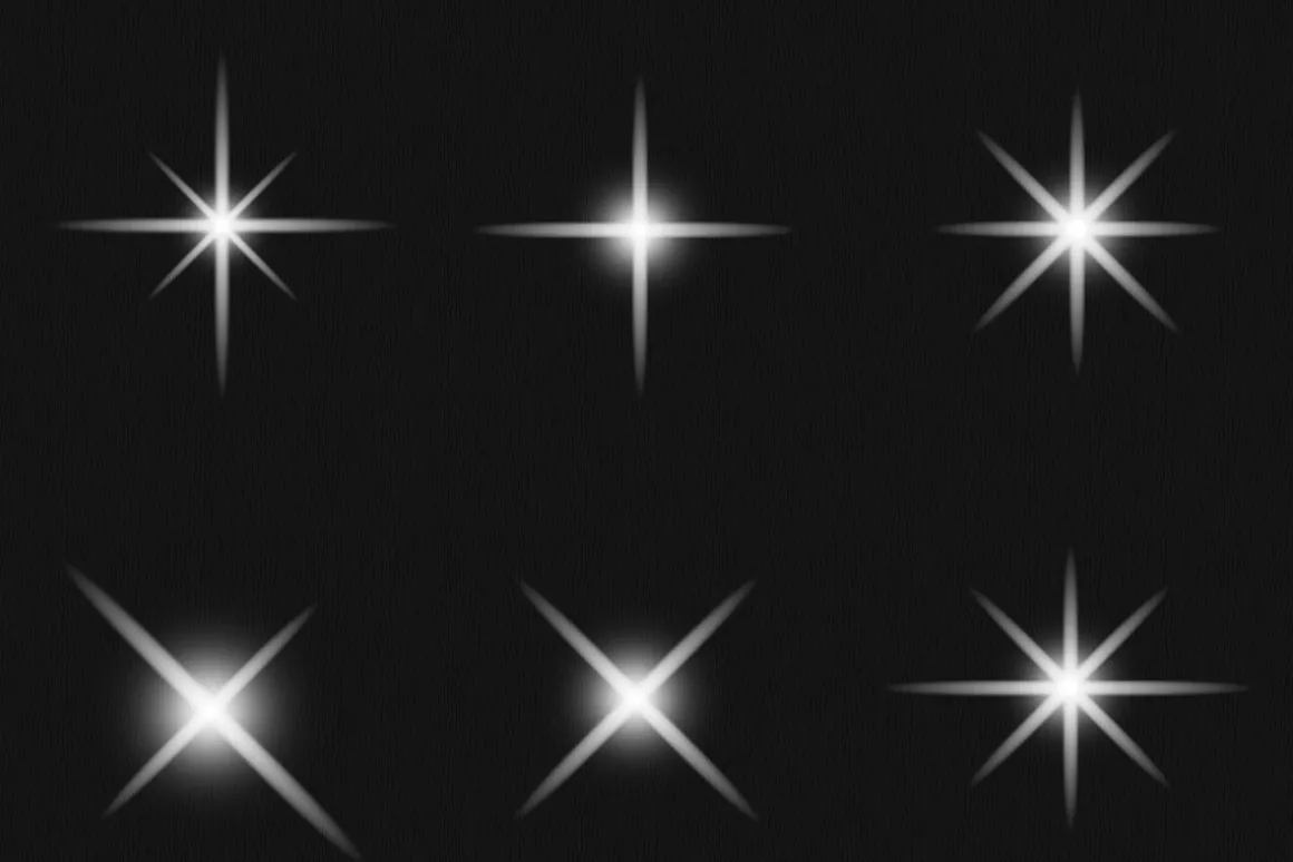 Photoshop sparkle brush set