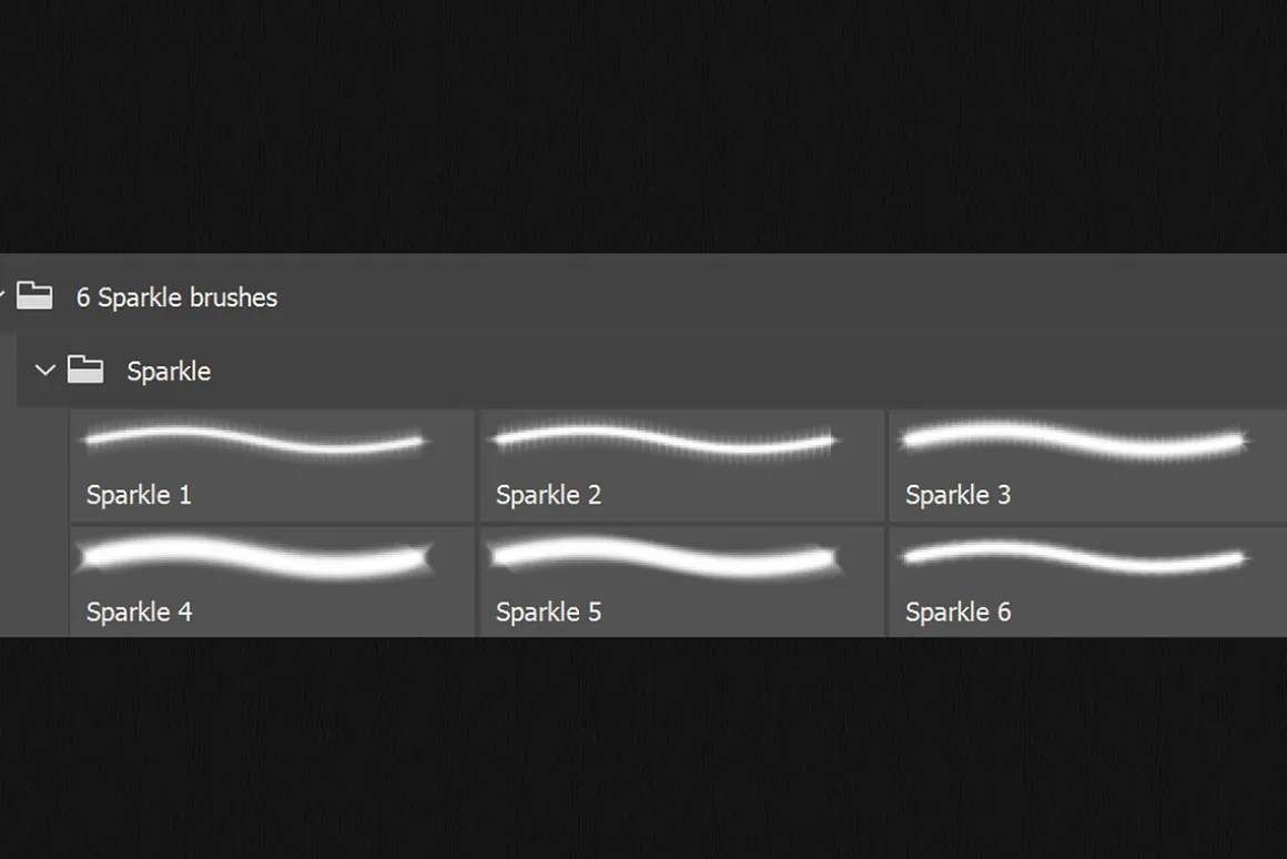 Photoshop sparkle brush set