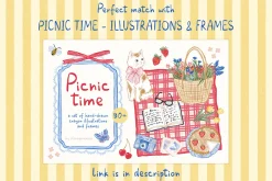 Picnic time - whimsy summer patterns