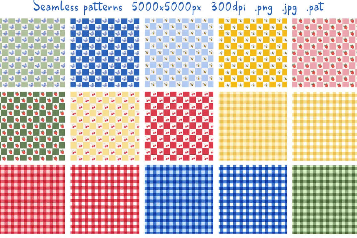 Picnic time - whimsy summer patterns