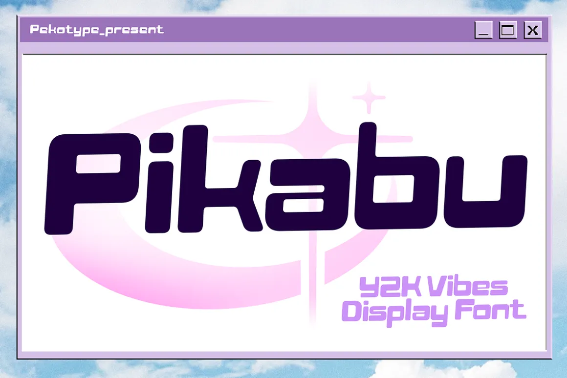 Pikabu - Y2k Vibes Display Font