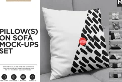 Pillow on Sofa Mock-ups Set
