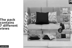 Pillow on Sofa Mock-ups Set