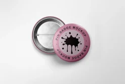 Pin Badge Mockup