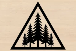 25 Pine Forest Mountain Badge Bundle