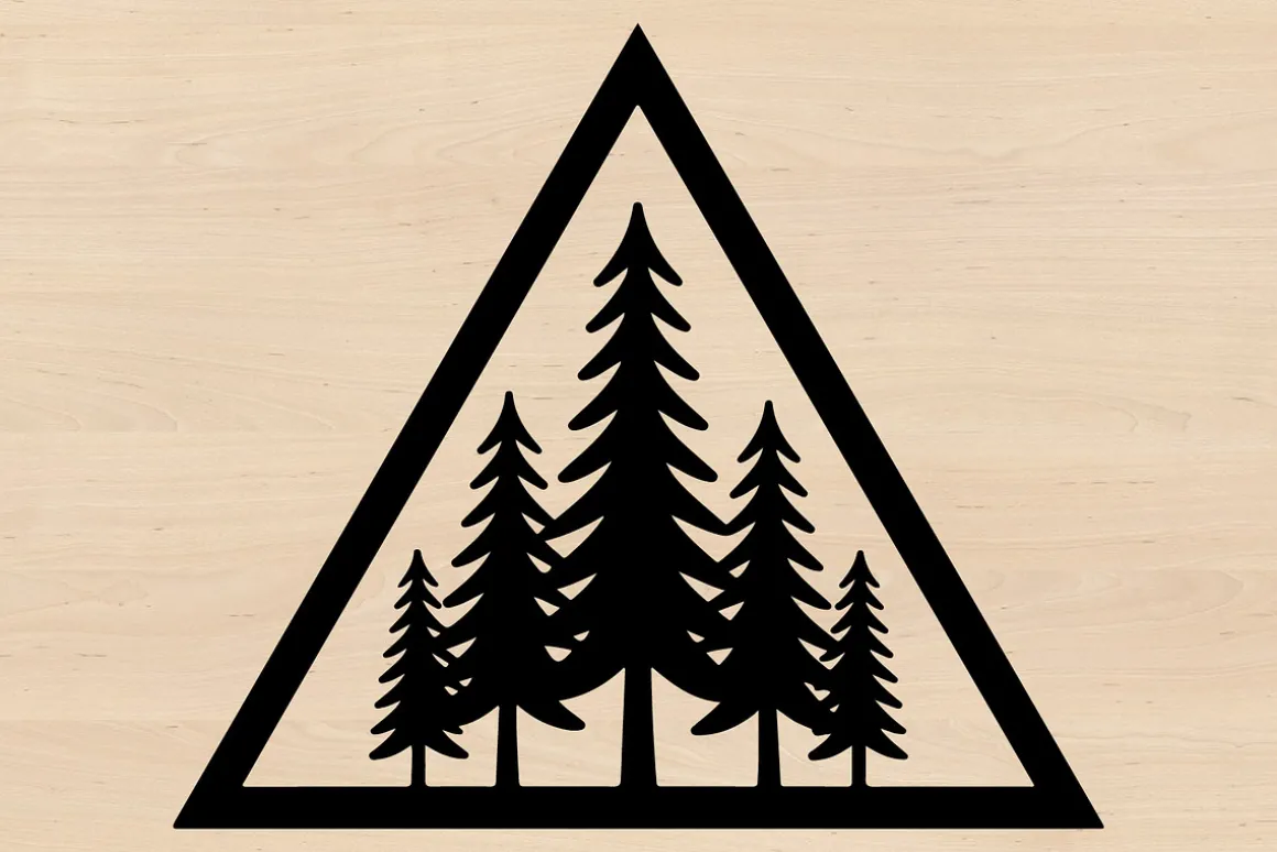 25 Pine Forest Mountain Badge Bundle