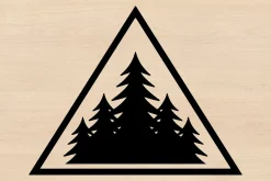 25 Pine Forest Mountain Badge Bundle