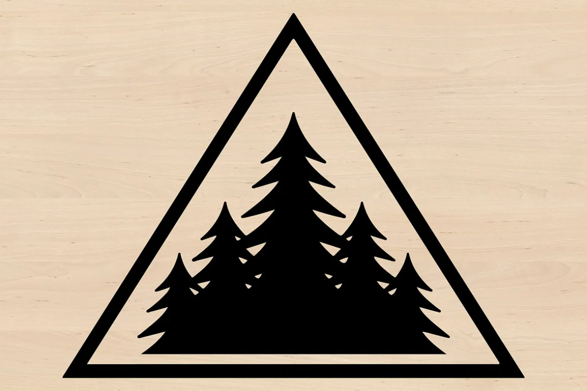 25 Pine Forest Mountain Badge Bundle