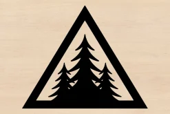 25 Pine Forest Mountain Badge Bundle