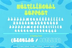 Pineys - Bubble Graffiti Font
