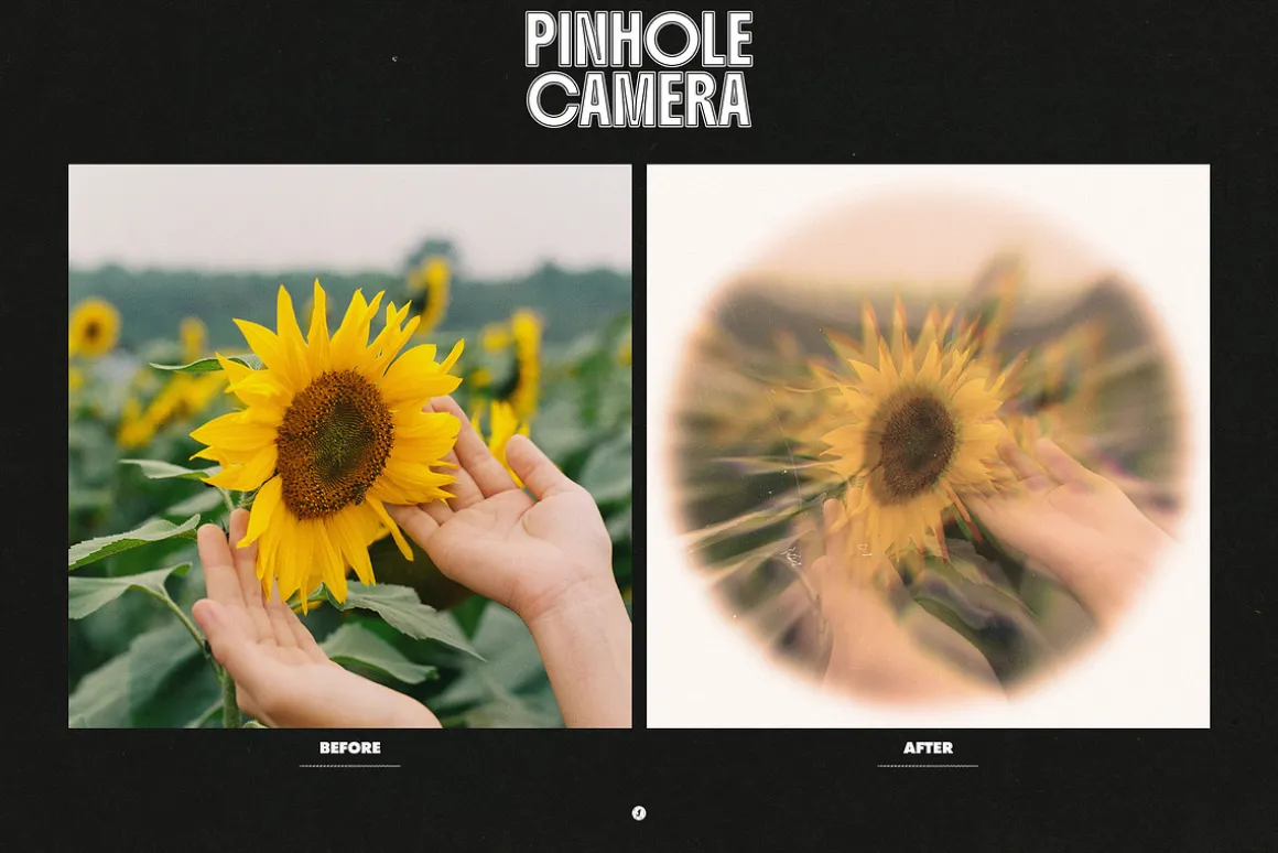 Pinhole Camera PSD Photo Effect