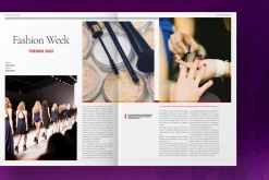 Pink Fashion Magazine Layout