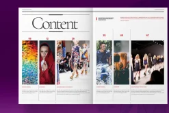 Pink Fashion Magazine Layout