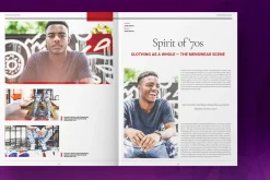 Pink Fashion Magazine Layout