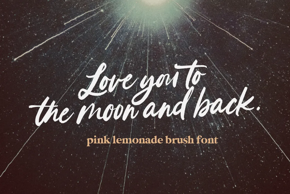 Pink Lemonade Brush Font