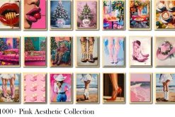 Pink Aesthetic Wall Art Collection