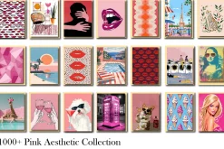 Pink Aesthetic Wall Art Collection