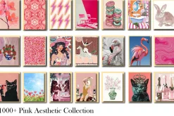 Pink Aesthetic Wall Art Collection