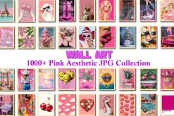 Pink Aesthetic Wall Art Collection