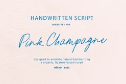 Pink Champagne Script