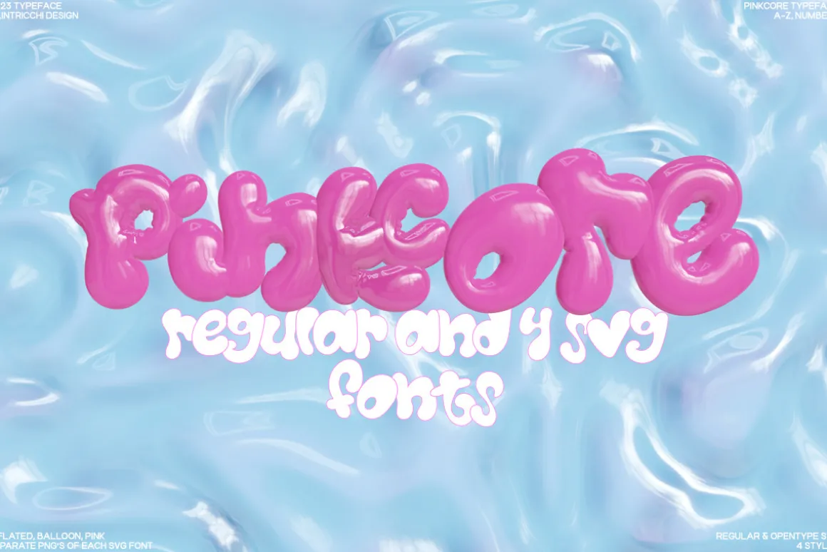 PINKCORE - FONT & SVG FONTS & PNG