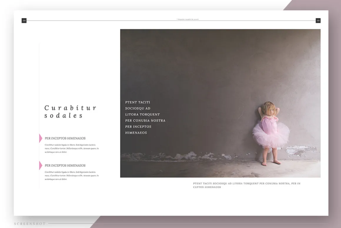 Pink Flower - Magazine Template