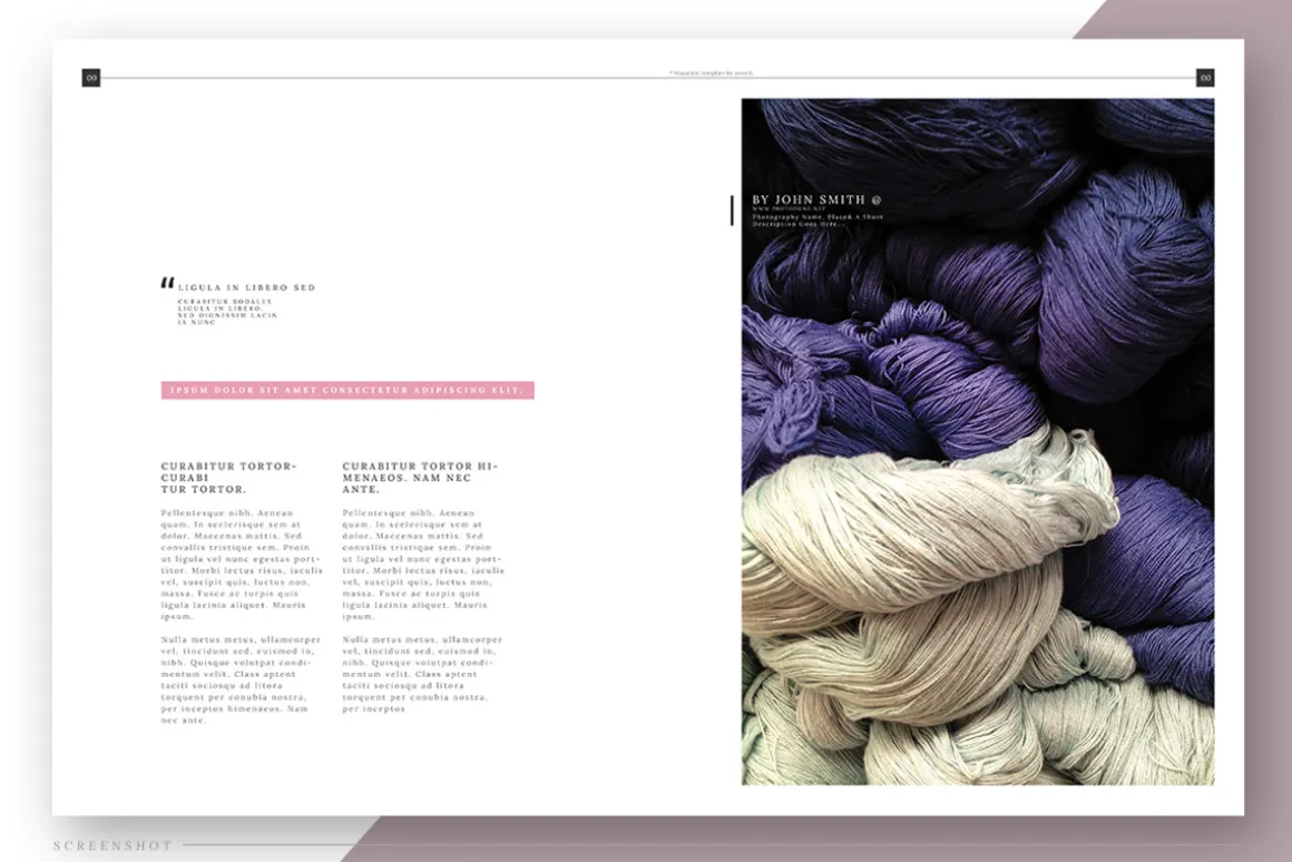 Pink Flower - Magazine Template