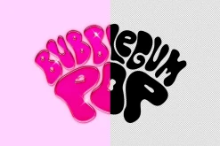 PINK GLOSSY Chrome Effect Photoshop