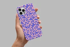Pink Squiggle Doodle Pattern
