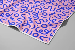 Pink Squiggle Doodle Pattern