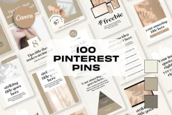 100 Pins - Neutral Aesthetic