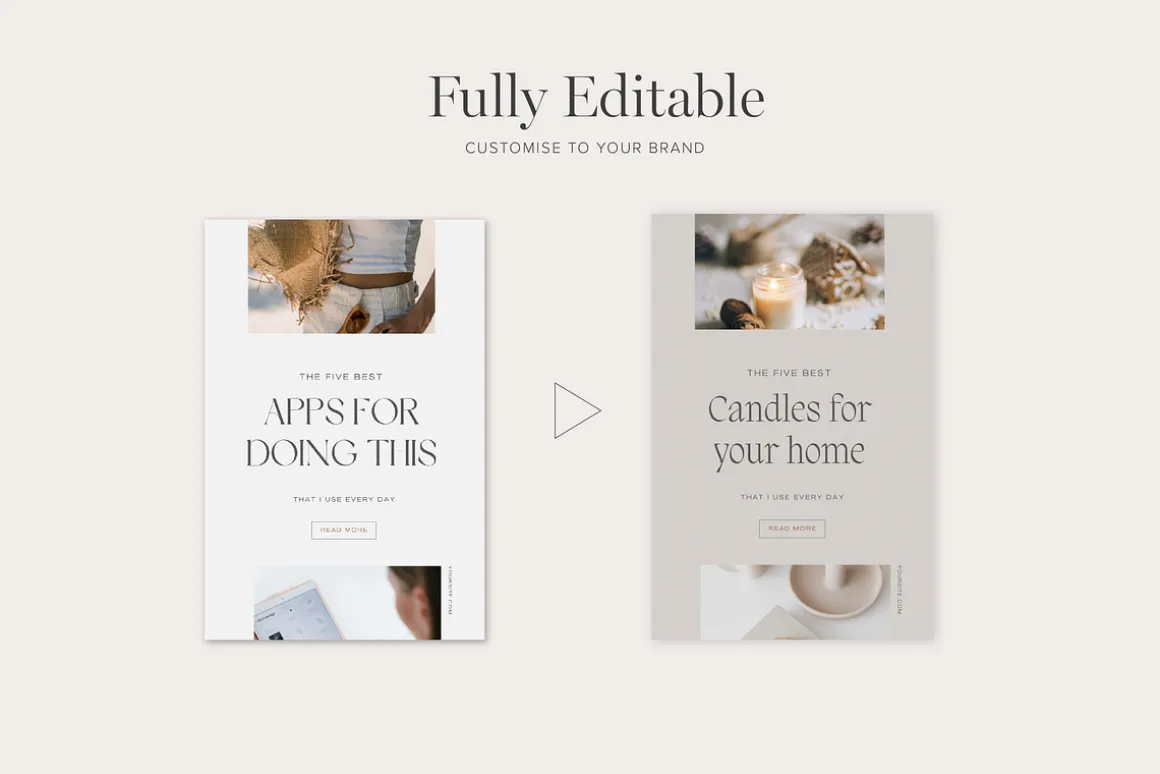 Pinterest Pin Templates for Canva