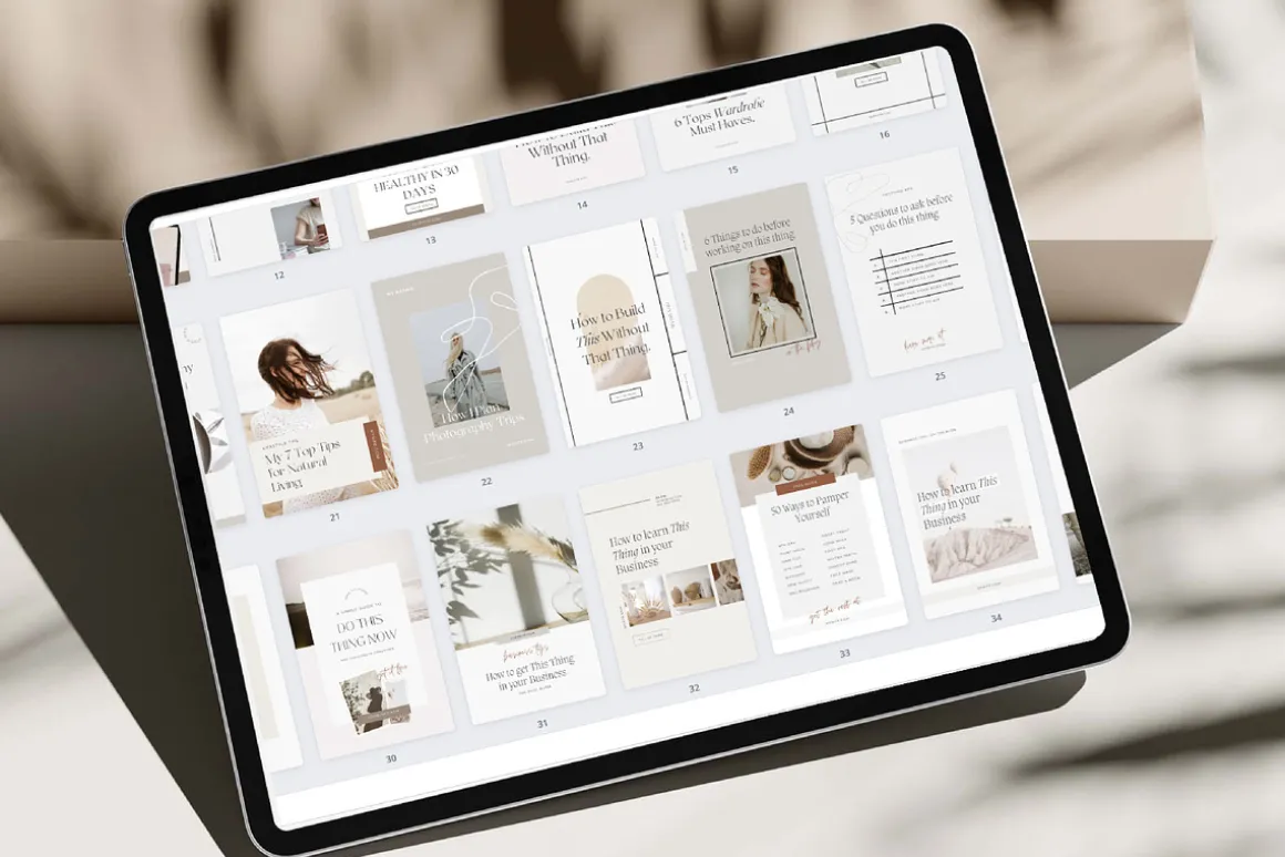 Pinterest Pin Templates for Canva