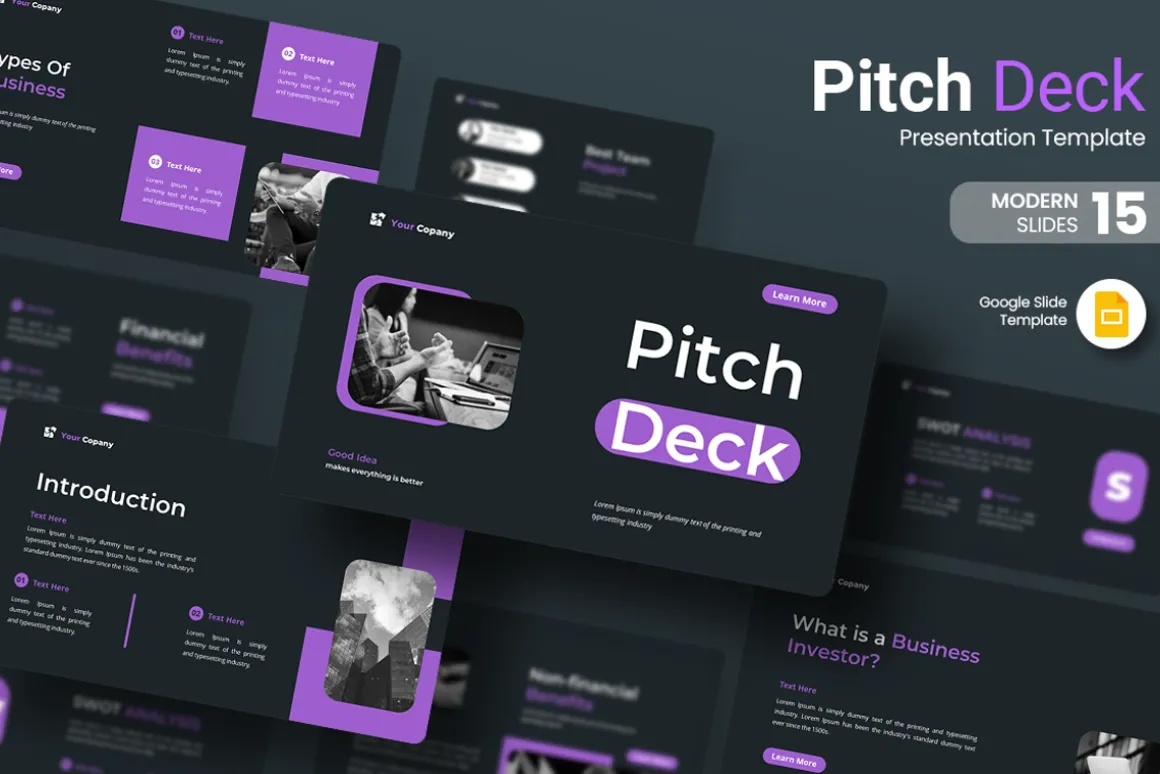 Pitch Deck - Google Slides Template