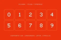 Pixora - Versatile Pixel Typeface
