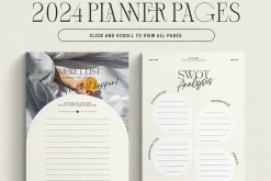 2024 Planner / Workbook for Canva