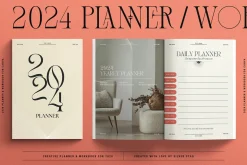 2024 Planner / Workbook for Canva