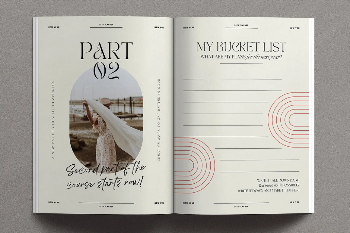 2024 Planner / Workbook for Canva