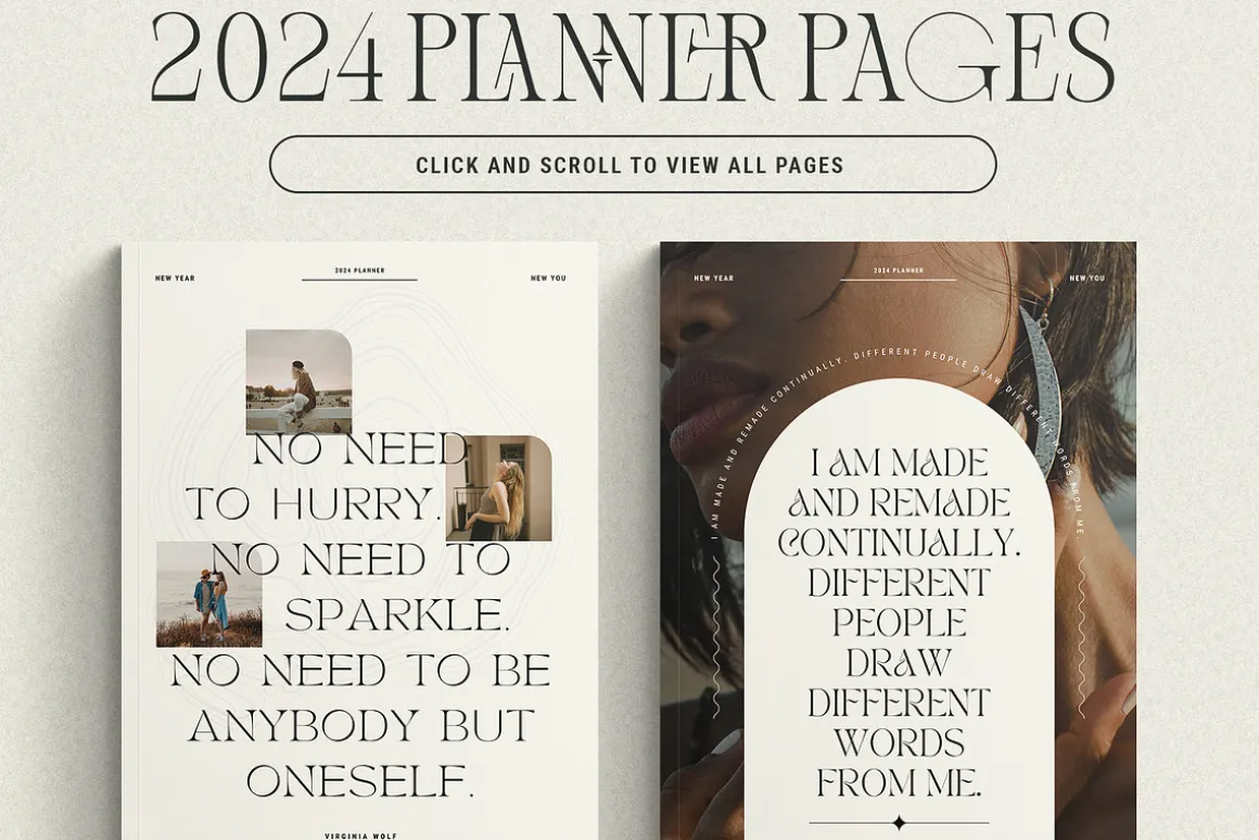 2024 Planner / Workbook for Canva