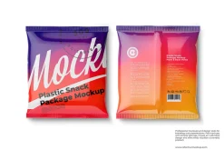 Plastic Snack Package Mockup