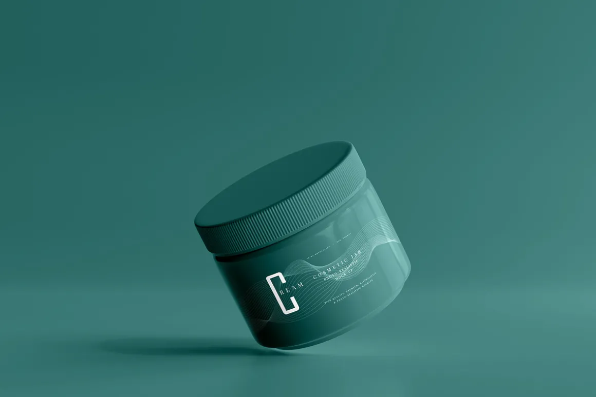 Plastic Cosmetic Jar Mockups