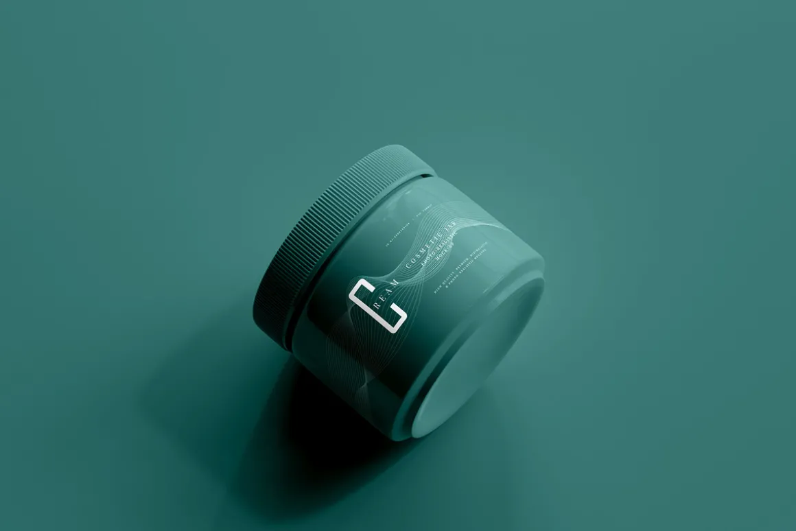 Plastic Cosmetic Jar Mockups