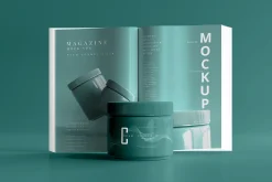 Plastic Cosmetic Jar Mockups