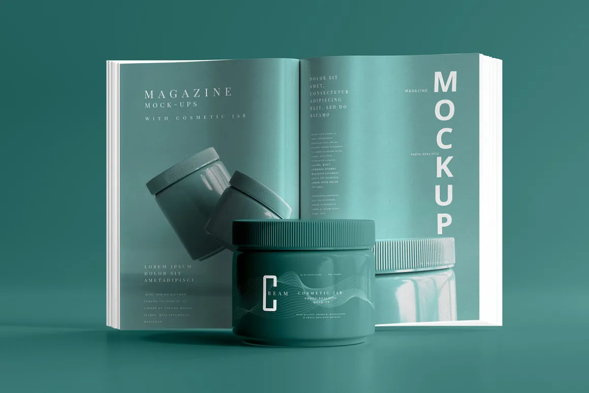 Plastic Cosmetic Jar Mockups