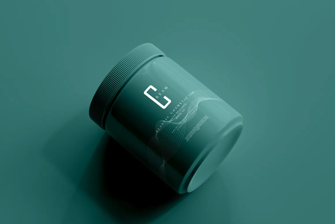 Plastic Cosmetic Jar Mockups